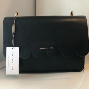 Charles and Keith Black Shoulder Purse